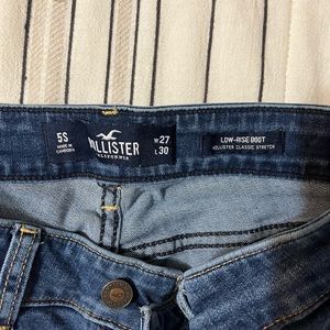 5 short hollister boot cut jeans